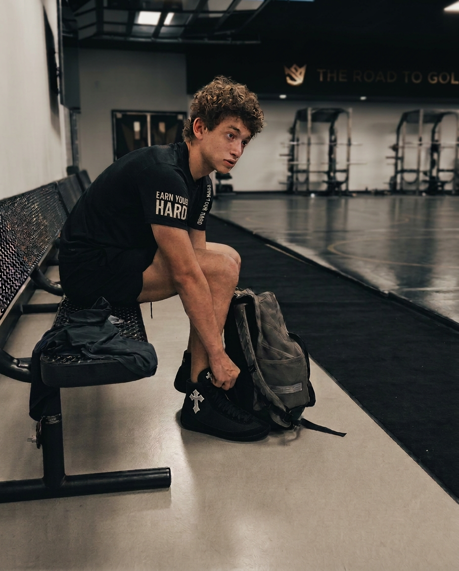Eden Rodriguez after wrestling practice